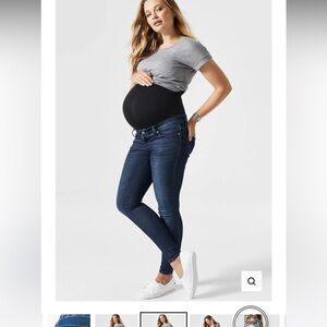 Size 4 blanqi maternity jeans dark smoke wash
